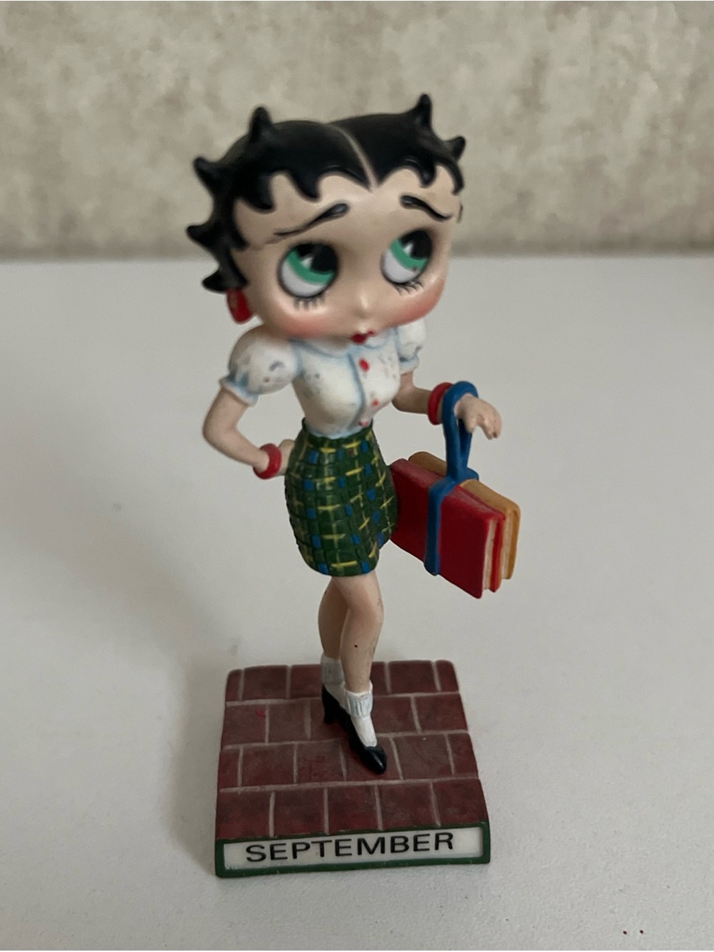 Danbury Mint Betty Boop Boopin Through the Years Perpetual Calendar September